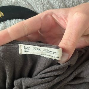 Free People Long Sleeve Open Back Shirt